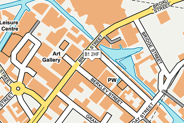 B1 2HF map - OS OpenMap – Local (Ordnance Survey) B1 2HF map - OS OpenMap – Local (Ordnance Survey)