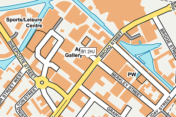 B1 2HJ map - OS OpenMap – Local (Ordnance Survey) B1 2HJ map - OS OpenMap – Local (Ordnance Survey)