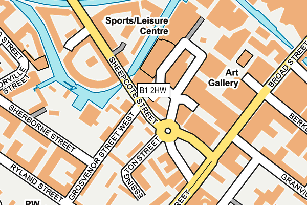 B1 2HW map - OS OpenMap – Local (Ordnance Survey) B1 2HW map - OS OpenMap – Local (Ordnance Survey)