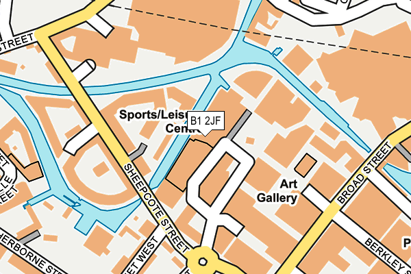 B1 2JF map - OS OpenMap – Local (Ordnance Survey) B1 2JF map - OS OpenMap – Local (Ordnance Survey)