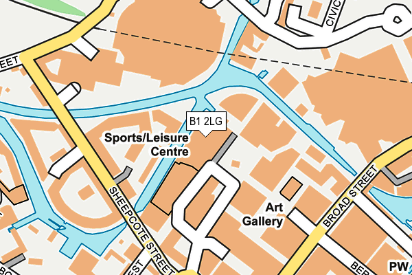 B1 2LG map - OS OpenMap – Local (Ordnance Survey) B1 2LG map - OS OpenMap – Local (Ordnance Survey)