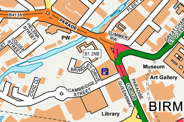 B1 2NB map - OS OpenMap – Local (Ordnance Survey) B1 2NB map - OS OpenMap – Local (Ordnance Survey)