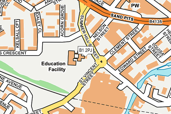 B1 2PJ map - OS OpenMap – Local (Ordnance Survey) B1 2PJ map - OS OpenMap – Local (Ordnance Survey)