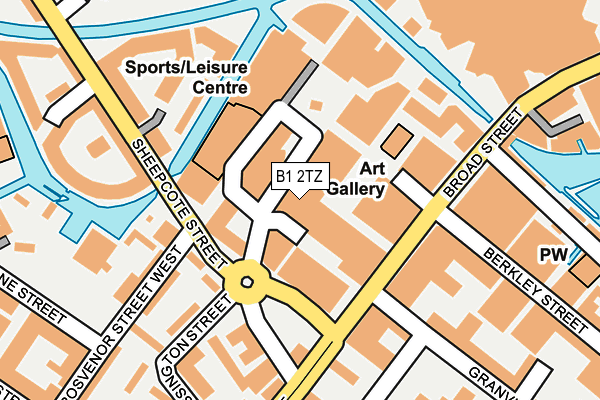 B1 2TZ map - OS OpenMap – Local (Ordnance Survey) B1 2TZ map - OS OpenMap – Local (Ordnance Survey)