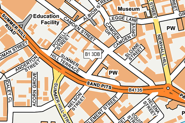 B1 3DB map - OS OpenMap – Local (Ordnance Survey) B1 3DB map - OS OpenMap – Local (Ordnance Survey)