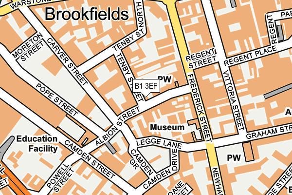 B1 3EF map - OS OpenMap – Local (Ordnance Survey) B1 3EF map - OS OpenMap – Local (Ordnance Survey)