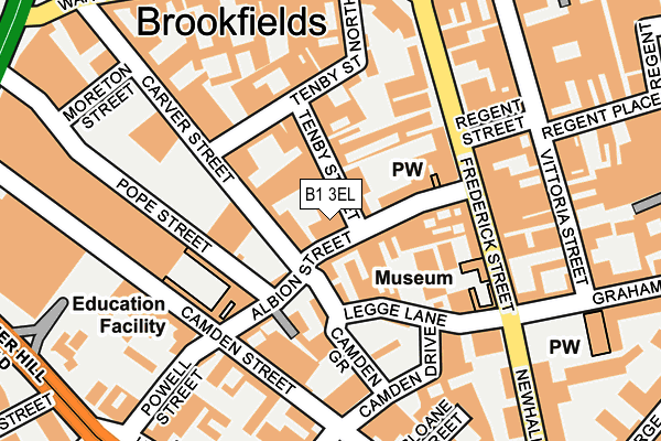 B1 3EL map - OS OpenMap – Local (Ordnance Survey) B1 3EL map - OS OpenMap – Local (Ordnance Survey)