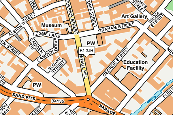 B1 3JH map - OS OpenMap – Local (Ordnance Survey) B1 3JH map - OS OpenMap – Local (Ordnance Survey)