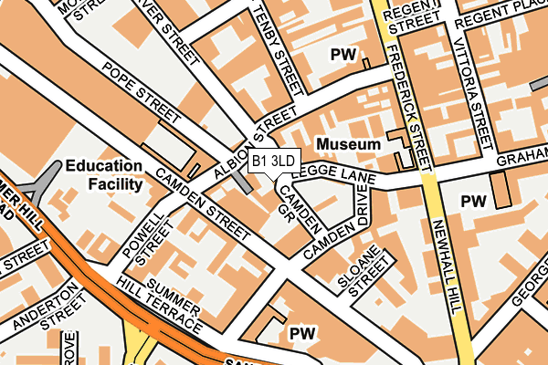 B1 3LD map - OS OpenMap – Local (Ordnance Survey) B1 3LD map - OS OpenMap – Local (Ordnance Survey)