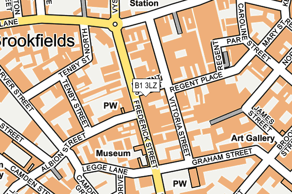 B1 3LZ map - OS OpenMap – Local (Ordnance Survey) B1 3LZ map - OS OpenMap – Local (Ordnance Survey)