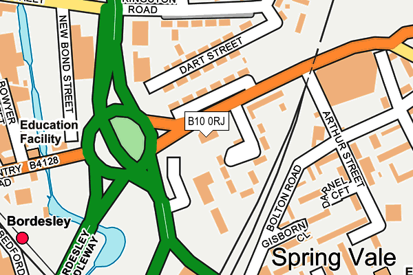 B10 0RJ map - OS OpenMap – Local (Ordnance Survey) B10 0RJ map - OS OpenMap – Local (Ordnance Survey)