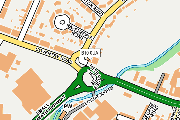 B10 0UA map - OS OpenMap – Local (Ordnance Survey) B10 0UA map - OS OpenMap – Local (Ordnance Survey)