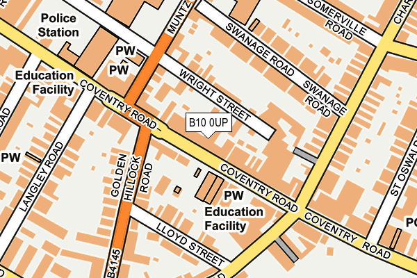 B10 0UP map - OS OpenMap – Local (Ordnance Survey) B10 0UP map - OS OpenMap – Local (Ordnance Survey)