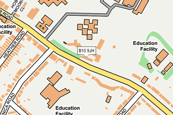 B10 9JH map - OS OpenMap – Local (Ordnance Survey) B10 9JH map - OS OpenMap – Local (Ordnance Survey)