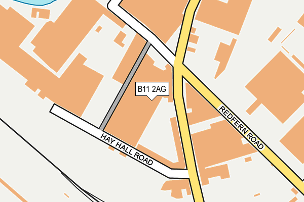 B11 2AG map - OS OpenMap – Local (Ordnance Survey) B11 2AG map - OS OpenMap – Local (Ordnance Survey)