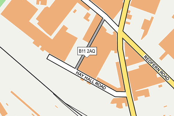 B11 2AQ map - OS OpenMap – Local (Ordnance Survey) B11 2AQ map - OS OpenMap – Local (Ordnance Survey)