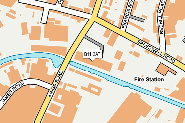 B11 2AT map - OS OpenMap – Local (Ordnance Survey) B11 2AT map - OS OpenMap – Local (Ordnance Survey)