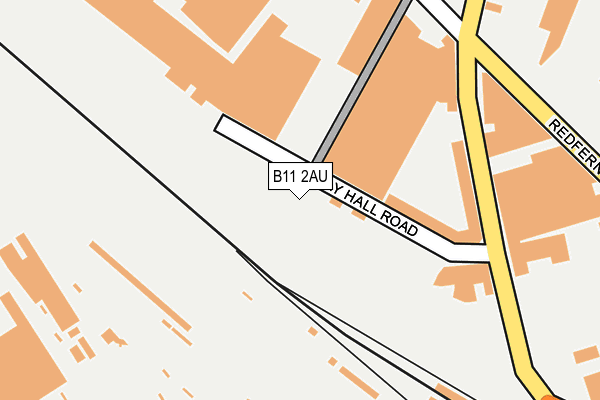 B11 2AU map - OS OpenMap – Local (Ordnance Survey) B11 2AU map - OS OpenMap – Local (Ordnance Survey)