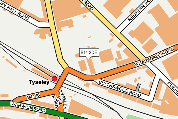 B11 2DE map - OS OpenMap – Local (Ordnance Survey) B11 2DE map - OS OpenMap – Local (Ordnance Survey)