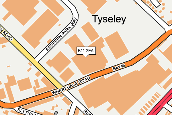 B11 2EA map - OS OpenMap – Local (Ordnance Survey) B11 2EA map - OS OpenMap – Local (Ordnance Survey)