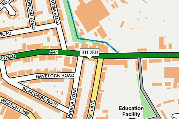 B11 2EU map - OS OpenMap – Local (Ordnance Survey) B11 2EU map - OS OpenMap – Local (Ordnance Survey)