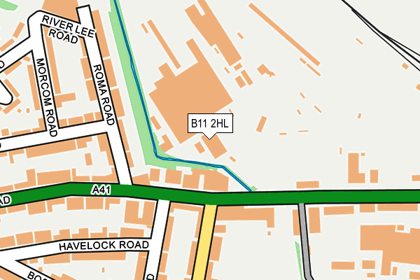 B11 2HL map - OS OpenMap – Local (Ordnance Survey) B11 2HL map - OS OpenMap – Local (Ordnance Survey)