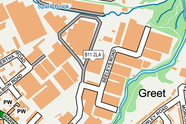 B11 2LA map - OS OpenMap – Local (Ordnance Survey) B11 2LA map - OS OpenMap – Local (Ordnance Survey)