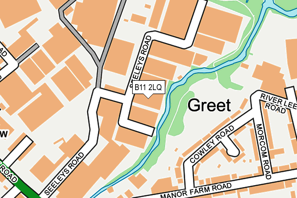 B11 2LQ map - OS OpenMap – Local (Ordnance Survey) B11 2LQ map - OS OpenMap – Local (Ordnance Survey)