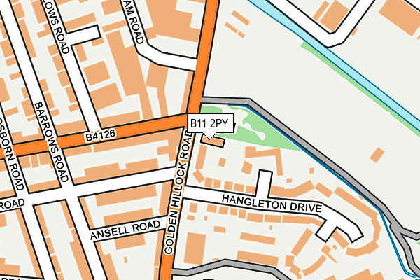 B11 2PY map - OS OpenMap – Local (Ordnance Survey) B11 2PY map - OS OpenMap – Local (Ordnance Survey)