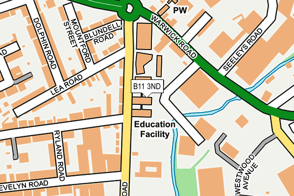 B11 3ND map - OS OpenMap – Local (Ordnance Survey) B11 3ND map - OS OpenMap – Local (Ordnance Survey)