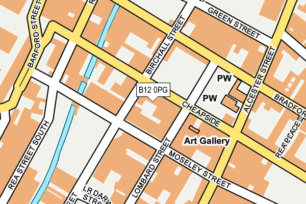 B12 0PG map - OS OpenMap – Local (Ordnance Survey) B12 0PG map - OS OpenMap – Local (Ordnance Survey)