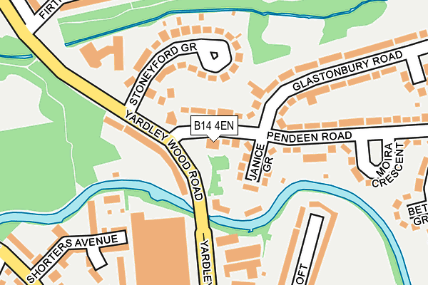 B14 4EN map - OS OpenMap – Local (Ordnance Survey) B14 4EN map - OS OpenMap – Local (Ordnance Survey)