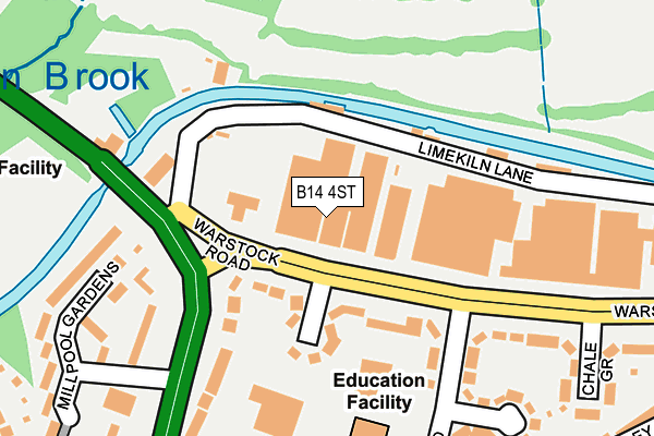 B14 4ST map - OS OpenMap – Local (Ordnance Survey) B14 4ST map - OS OpenMap – Local (Ordnance Survey)