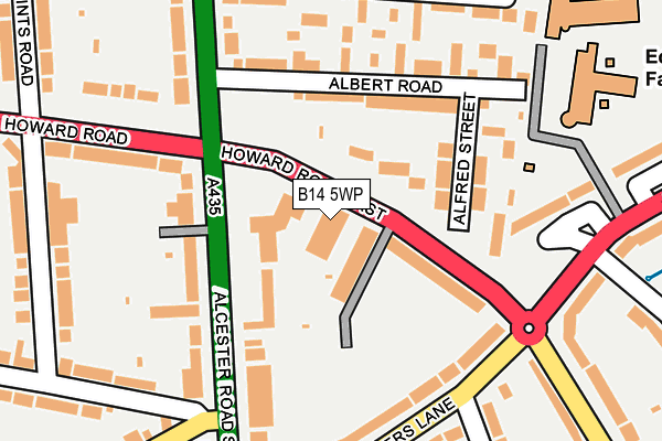 B14 5WP map - OS OpenMap – Local (Ordnance Survey) B14 5WP map - OS OpenMap – Local (Ordnance Survey)