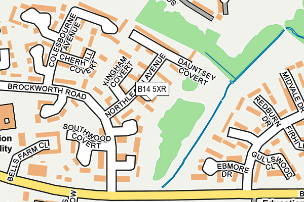 B14 5XR map - OS OpenMap – Local (Ordnance Survey) B14 5XR map - OS OpenMap – Local (Ordnance Survey)