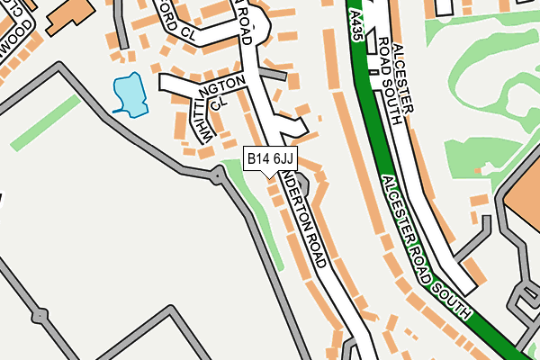 B14 6JJ map - OS OpenMap – Local (Ordnance Survey) B14 6JJ map - OS OpenMap – Local (Ordnance Survey)