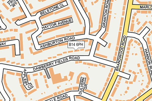 B14 6PH map - OS OpenMap – Local (Ordnance Survey) B14 6PH map - OS OpenMap – Local (Ordnance Survey)