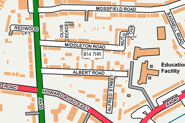 B14 7HR map - OS OpenMap – Local (Ordnance Survey) B14 7HR map - OS OpenMap – Local (Ordnance Survey)