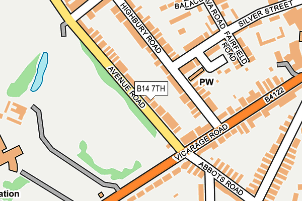 B14 7TH map - OS OpenMap – Local (Ordnance Survey) B14 7TH map - OS OpenMap – Local (Ordnance Survey)