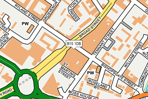 B15 1DB map - OS OpenMap – Local (Ordnance Survey) B15 1DB map - OS OpenMap – Local (Ordnance Survey)