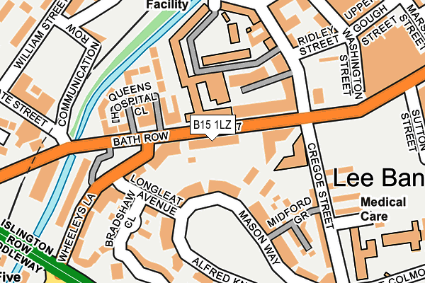 B15 1LZ map - OS OpenMap – Local (Ordnance Survey) B15 1LZ map - OS OpenMap – Local (Ordnance Survey)