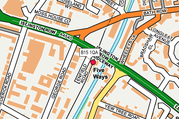 B15 1QA map - OS OpenMap – Local (Ordnance Survey) B15 1QA map - OS OpenMap – Local (Ordnance Survey)