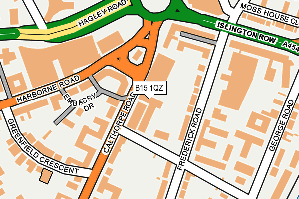 B15 1QZ map - OS OpenMap – Local (Ordnance Survey) B15 1QZ map - OS OpenMap – Local (Ordnance Survey)
