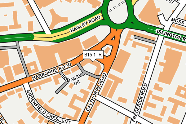B15 1TR map - OS OpenMap – Local (Ordnance Survey) B15 1TR map - OS OpenMap – Local (Ordnance Survey)