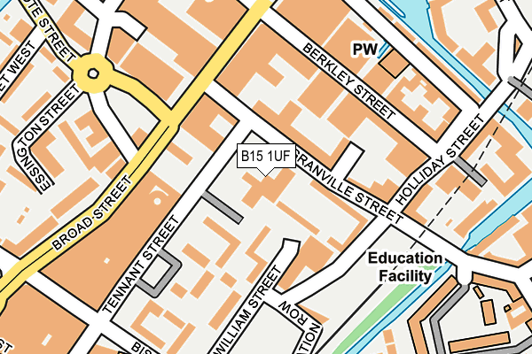 B15 1UF map - OS OpenMap – Local (Ordnance Survey) B15 1UF map - OS OpenMap – Local (Ordnance Survey)