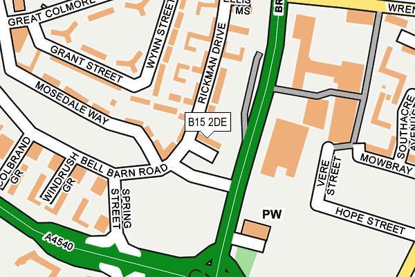 B15 2DE map - OS OpenMap – Local (Ordnance Survey) B15 2DE map - OS OpenMap – Local (Ordnance Survey)