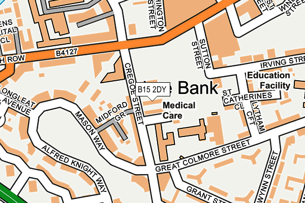 B15 2DY map - OS OpenMap – Local (Ordnance Survey) B15 2DY map - OS OpenMap – Local (Ordnance Survey)