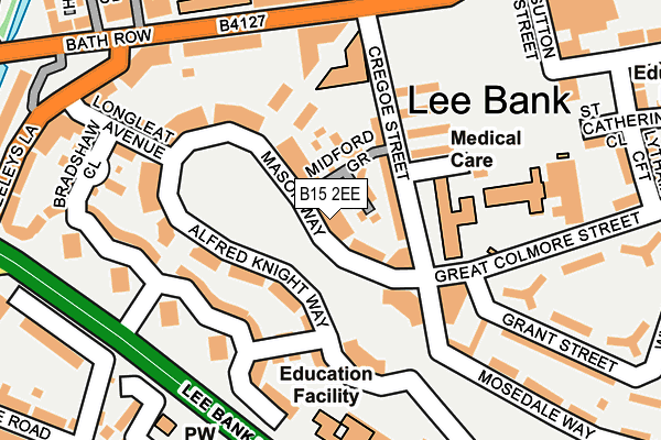 B15 2EE map - OS OpenMap – Local (Ordnance Survey) B15 2EE map - OS OpenMap – Local (Ordnance Survey)