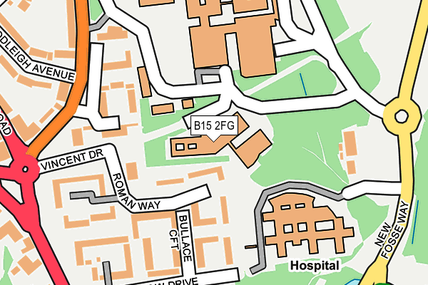 B15 2FG map - OS OpenMap – Local (Ordnance Survey) B15 2FG map - OS OpenMap – Local (Ordnance Survey)