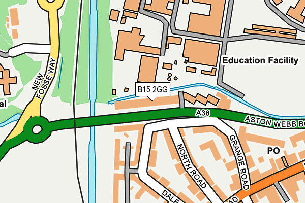 B15 2GG map - OS OpenMap – Local (Ordnance Survey) B15 2GG map - OS OpenMap – Local (Ordnance Survey)